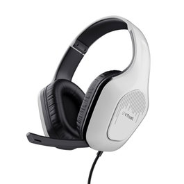 Trust GXT 415W Zirox Auriculares Alámbricos Diadema Gaming Blanco
